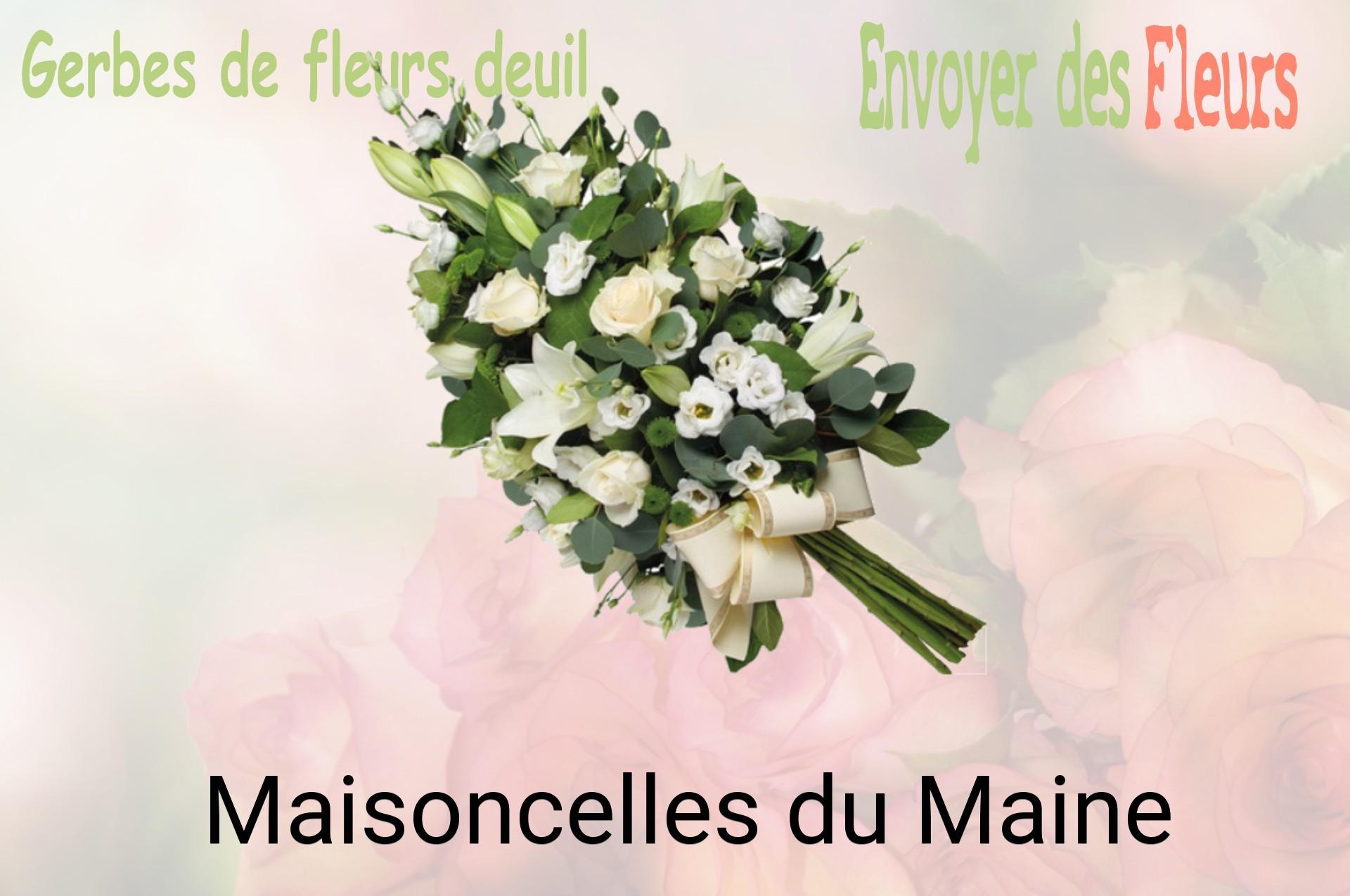 Gerbe de fleurs de deuil livrée à Maisoncelles-du-Maine